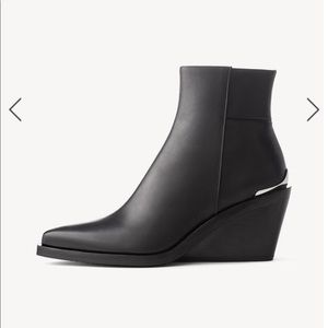 Rag & Bone Santiago Leather Ankle Wedges Boots